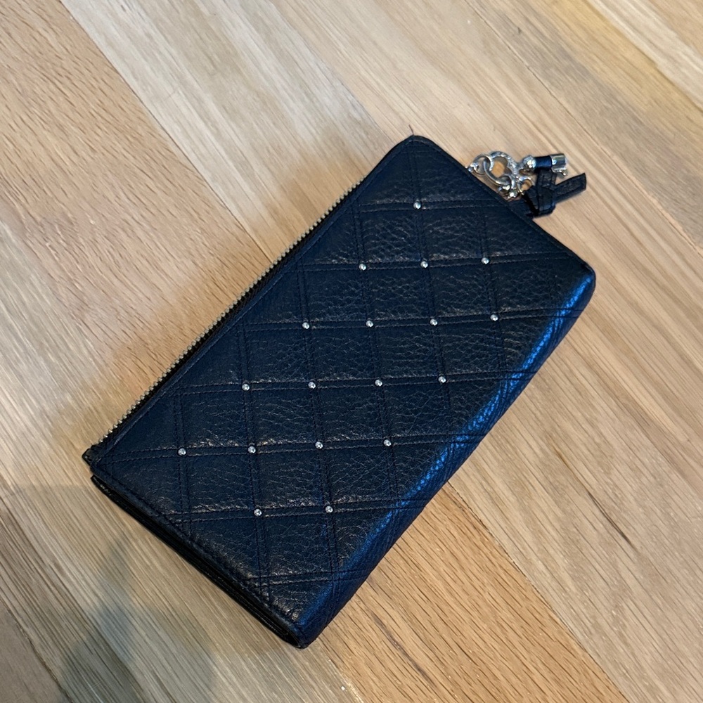 Lovecat Black Leather Wallet